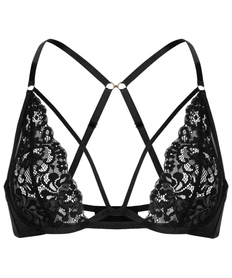 Cinnamon Non-Padded Underwired Bra - Black