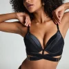 Colette Padded Underwired Push-Up Longline Bra - Black