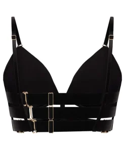 Colette Padded Underwired Push-Up Longline Bra - Black