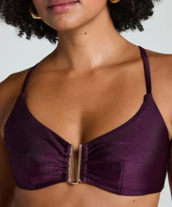 Costa Bikini Crop Top - Purple