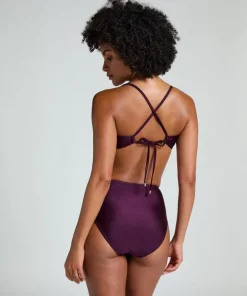 Costa Bikini Crop Top - Purple