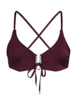 Costa Bikini Crop Top - Purple