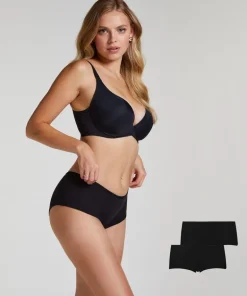 2 Cotton Boxers Kim - Black