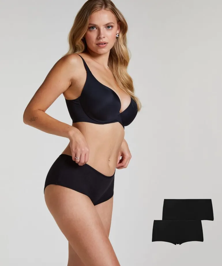 2 Cotton Boxers Kim - Black