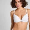 Cotton Padded Underwired Push-Up Bra - White