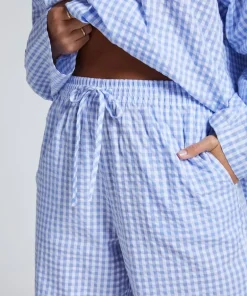 Cotton Pyjama Pants - Blue