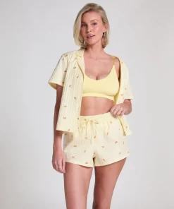 Cotton shorts - Yellow