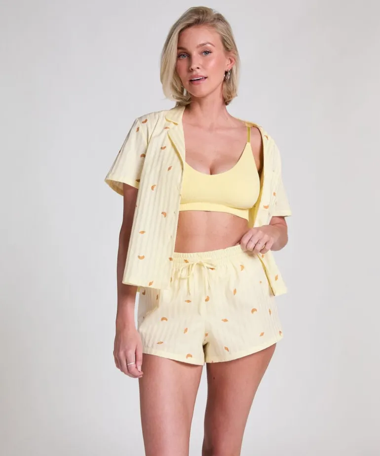 Cotton shorts - Yellow