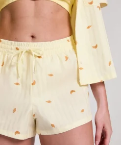 Cotton shorts - Yellow