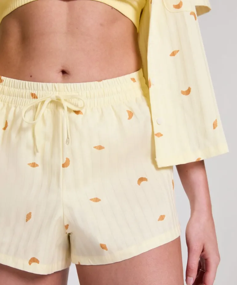 Cotton shorts - Yellow