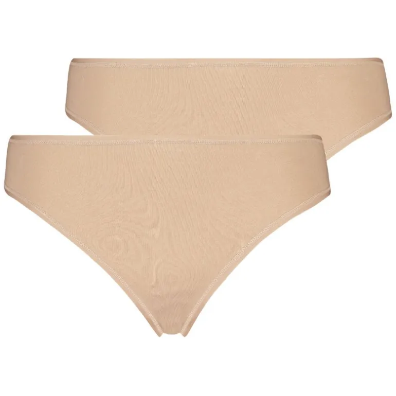 2 Cotton Thongs Kim - Beige