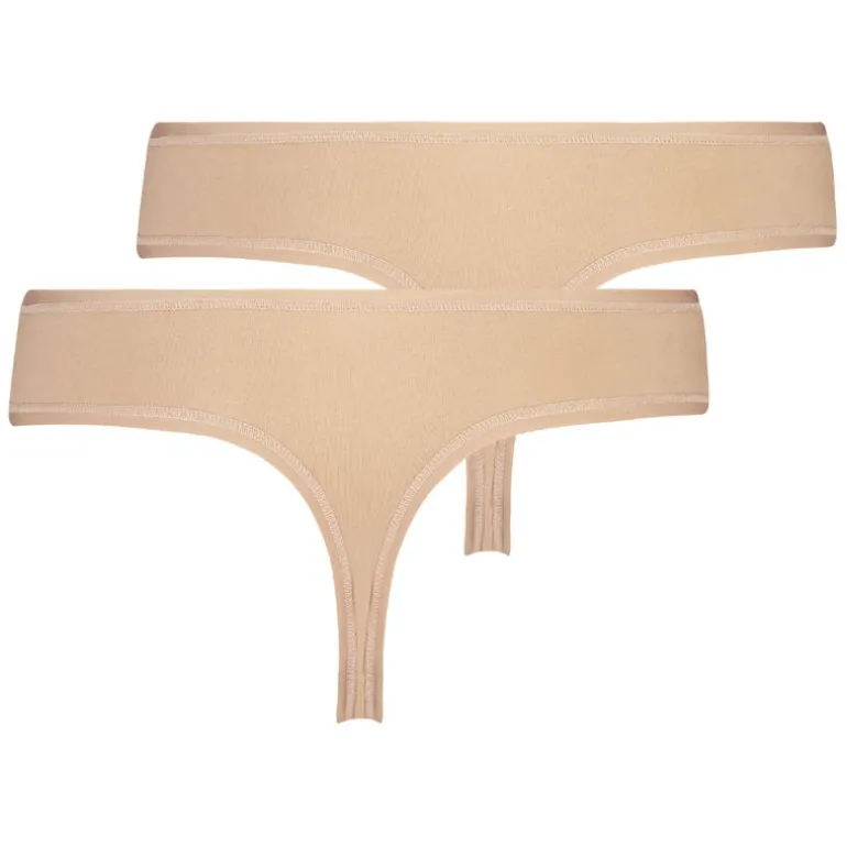 2 Cotton Thongs Kim - Beige