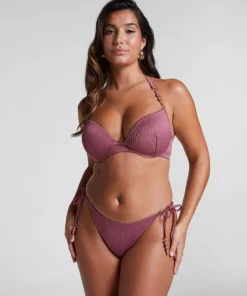 Cozumel High-Leg Bikini Bottoms - Purple