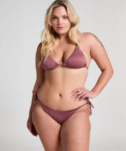 Cozumel High-Leg Bikini Bottoms - Purple