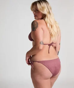 Cozumel High-Leg Bikini Bottoms - Purple