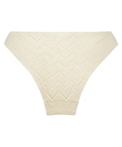 Crochet Cheeky Tanga Bikini Bottoms - White