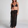 Crochet Midi Skirt - Black