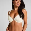 Crochet Non-Padded Underwired Bikini Top - White