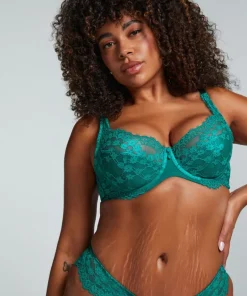 Daisy Non-Padded Underwired Bra - Green
