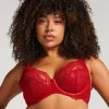 Daisy Non-Padded Underwired Bra - Red