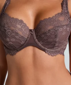 Daisy Non-Padded Underwired Bra - Brown
