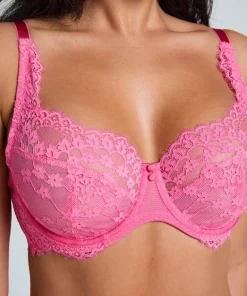 Daisy Non-Padded Underwired Bra - Pink