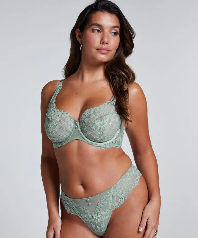 Daisy Non-Padded Underwired Bra - Green