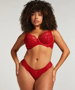Daisy Non-Padded Underwired Bra - Red