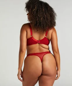Daisy Non-Padded Underwired Bra - Red