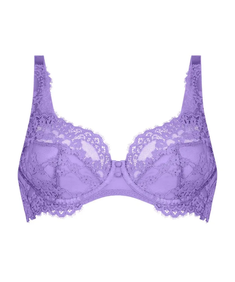 Daisy Non-Padded Underwired Bra - Purple