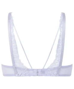 Daisy Padded Underwired Bra - Purple