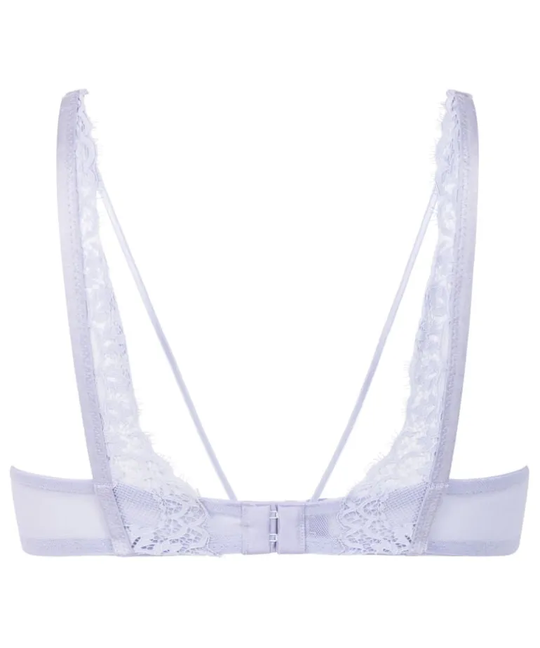 Daisy Padded Underwired Bra - Purple