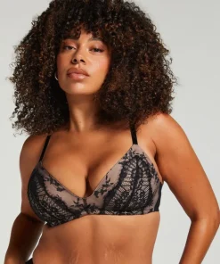 Daphne Padded Non-Wired Bra - Black