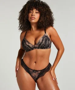 Daphne Padded Non-Wired Bra - Black