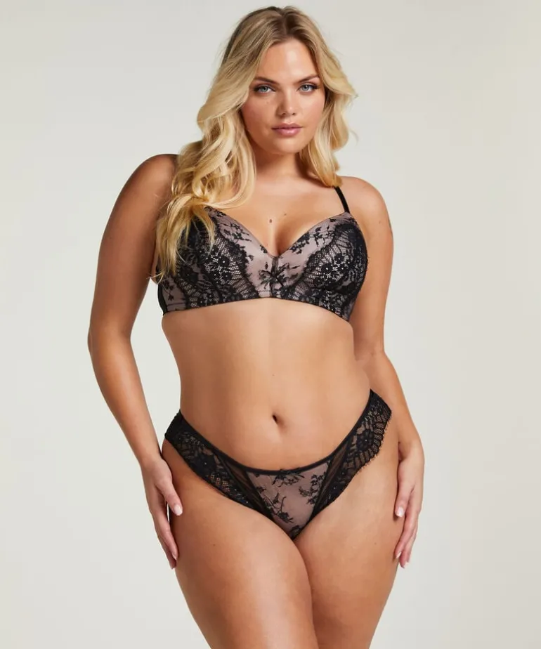Daphne Padded Non-Wired Bra - Black