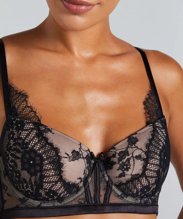 Daphne Padded Underwired Bra - Black
