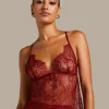 Delphine Lace Cami - Red