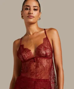 Delphine Lace Cami - Red
