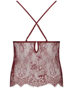 Delphine Lace Cami - Red