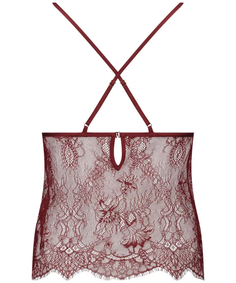 Delphine Lace Cami - Red