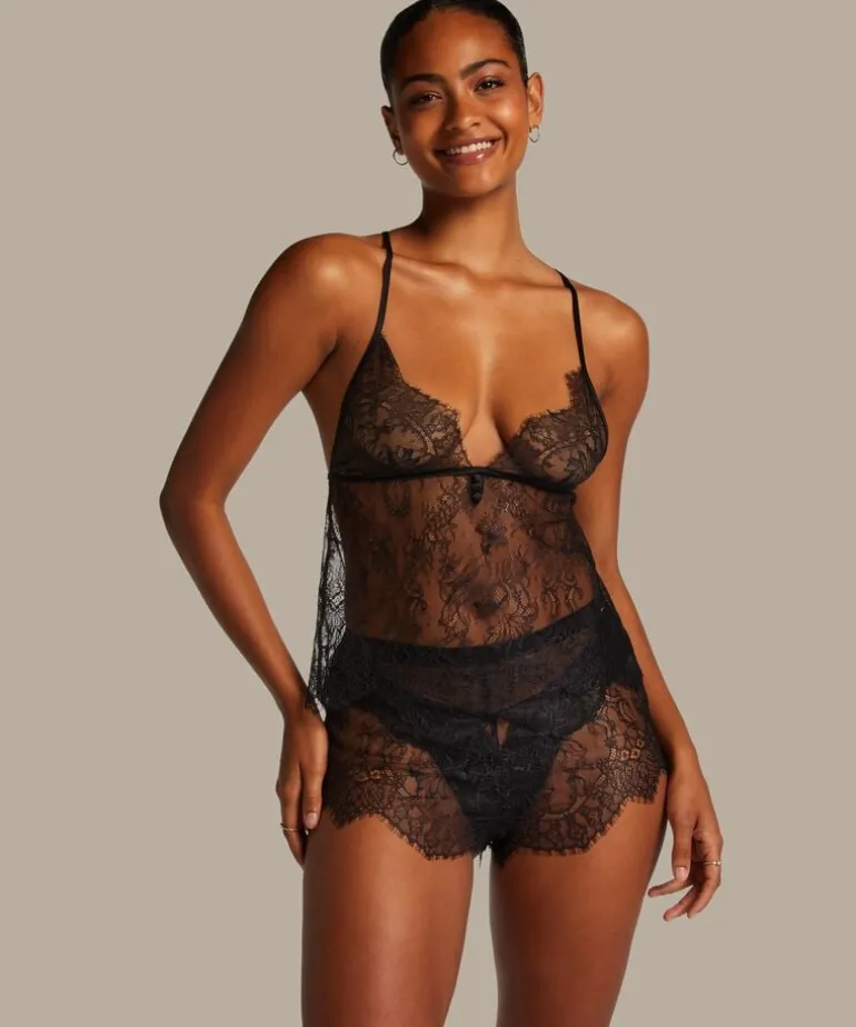 Delphine Lace Shorts - Black