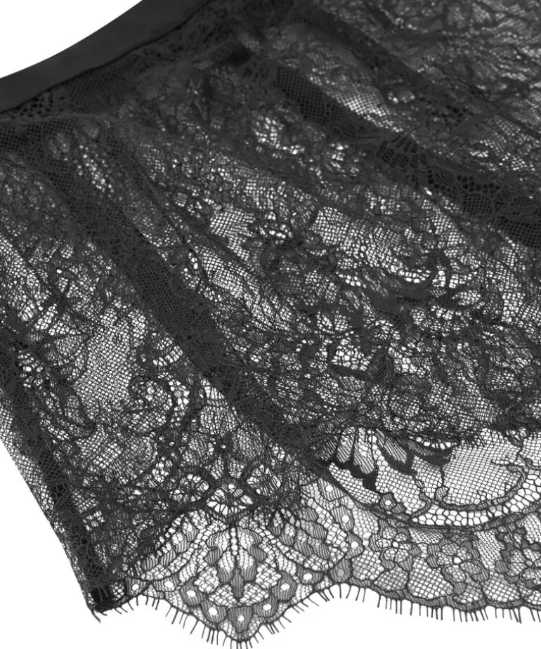 Delphine Lace Shorts - Black