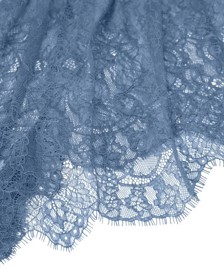 Delphine Lace Shorts - Blue