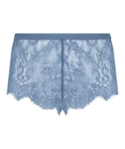 Delphine Lace Shorts - Blue