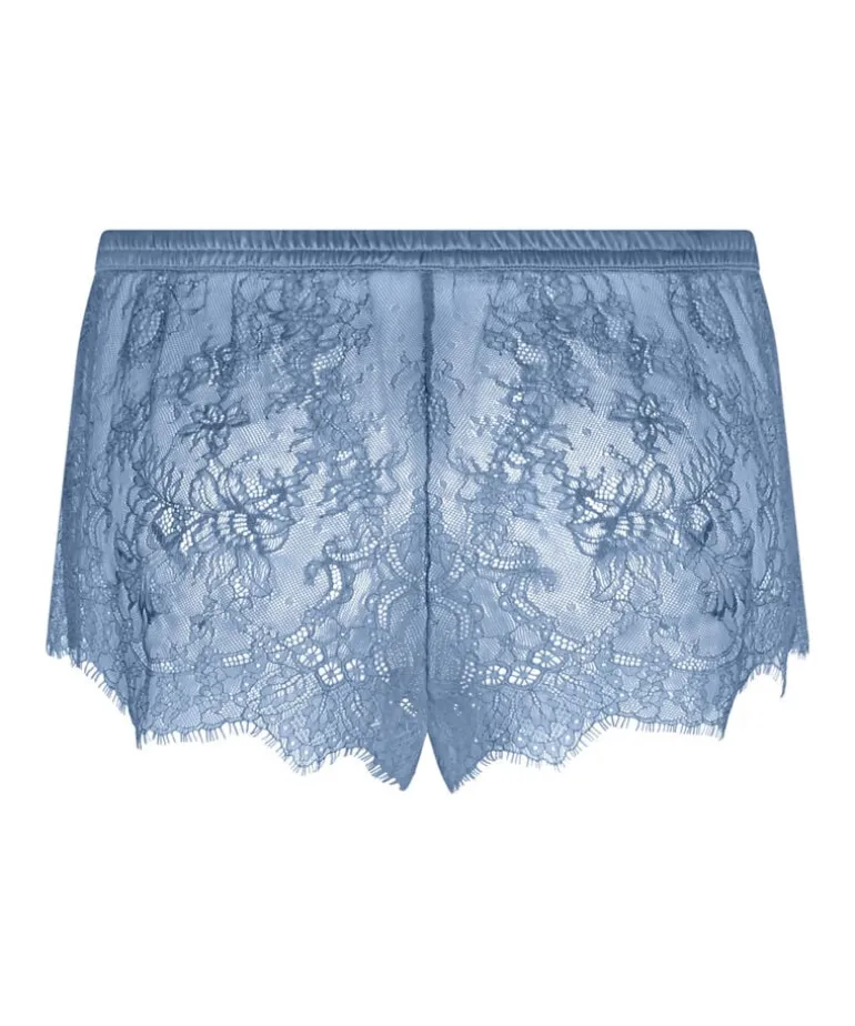 Delphine Lace Shorts - Blue
