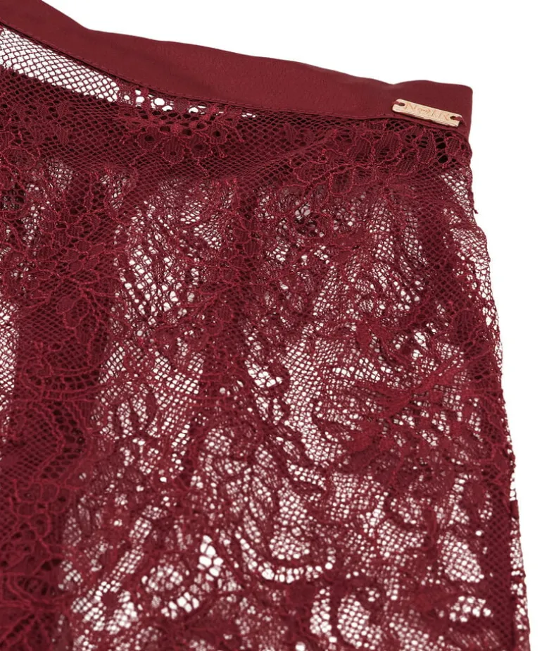 Delphine Lace Shorts - Red