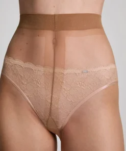 15 Denier Ladder Resistant Tights - Beige