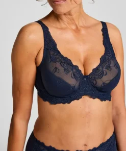 Diva Non-Padded Underwired Bra - Blue
