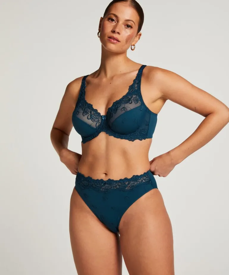 Diva Non-Padded Underwired Bra - Blue