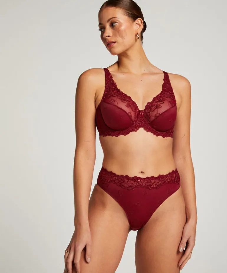 Diva Non-Padded Underwired Bra - Red
